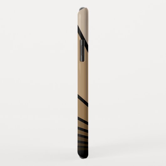 Tan iPhone / iPadケースのアートデコ太陽 Case-Mate iPhoneケース (裏面/右)