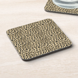 Tan Leopardプリント コースター