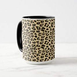 Tan Leopardプリント マグカップ