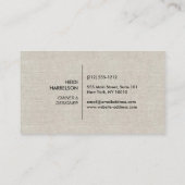 TAN LINENのイニシャル/モノグラム付きボックスロゴ 名刺 (裏面)