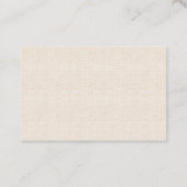 Tan Linen Look Generic Customer Rewards 名刺 (裏面)
