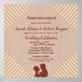 Tan - Marsala Wine & a Textured Hues of Pink ポスター (正面)