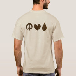 Tan Mother Baby ABM Peace Love Breastmilk Tシャツ