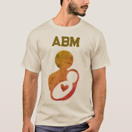 Tan Mother Baby ABM Peace Love Breastmilk Tシャツ