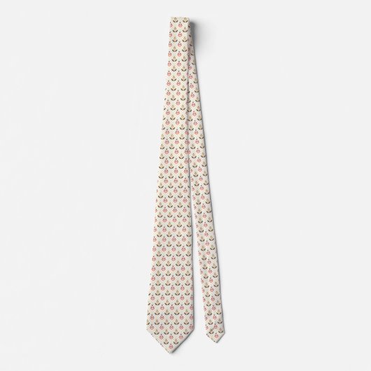 Tan necktie featuring a subtle geometric pattern  ネクタイ (正面)