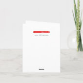 TAN Notecardの孔雀の華麗さ カード (裏面)