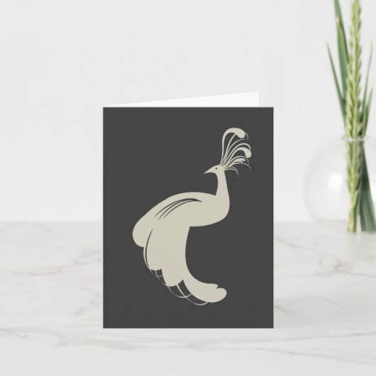 TAN Notecardの孔雀の華麗さ カード (正面)