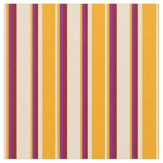 Tan、Orange、Purple、Maroonの各ライン ファブリック (クローズアップ)