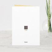 Tan Personalization Card上のラマ空白のヘルダー カード (裏面)
