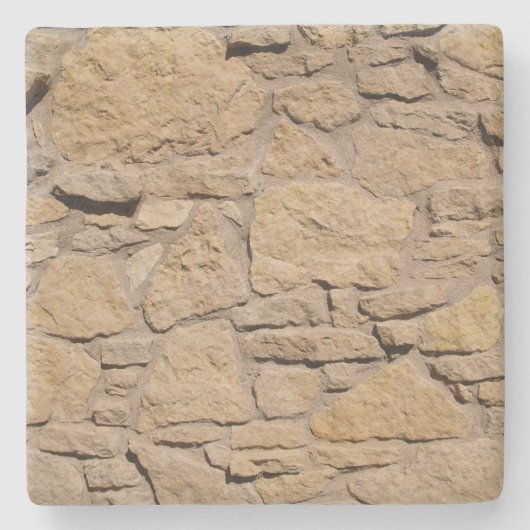 Tan Rock Wall Texture、Squareコースター ストーンコースター (正面)