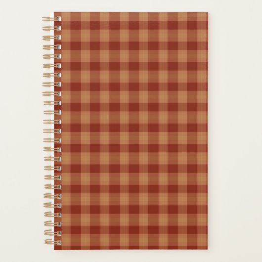 Tan Tartan Planner  プランナー手帳 (正面)