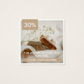 Tan White Photo & Promo Code Thank You (裏面)