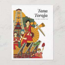 Tana Toraja Indonesia Travel ポストカード