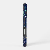 Tanabata Star Festival Bamboo and Shooting Stars iPhone 16ケース (右側面)