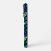 Tanabata Star Festival Bamboo Night Pattern iPhone 16ケース (左側面)