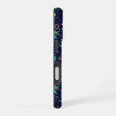 Tanabata Star Festival Bamboo Night Pattern iPhone 16ケース (右側面)