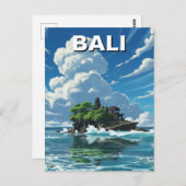 Tanah Lot Bali Indonesia Travel ポストカード (正面/裏面)