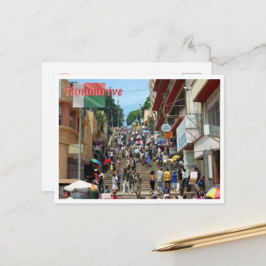 Tananarive – マダガスカル –  ポストカード (正面/裏面インサイチュ)