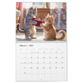 Tandem Tabbies Calendar カレンダー (2月 2027)