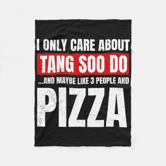 Tang Soo Do Sparring Martial Artist Karate Master  フリースブランケット (正面)