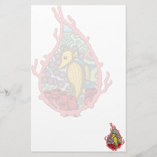 Tanga the Seahorse文房具 便箋 (正面)