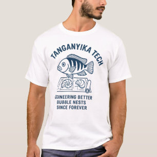 Tanganyika Tech – シェルドウェラー青写真パロディL Tシャツ