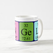 Tangela周期表名mug コーヒーマグカップ (正面右)