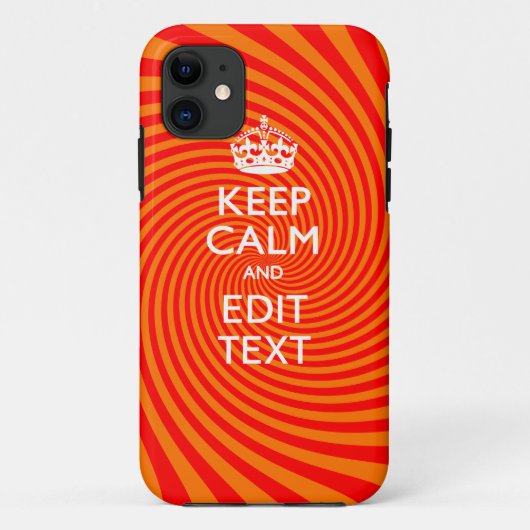 TangerineとRed Swirl Decor for Your 保 Calm Case-Mate iPhoneケース (裏面)