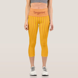 "TANGERINE" BY JEANIE DEE - ウエストカスタマイズ ハイウエスト カプリレギンス