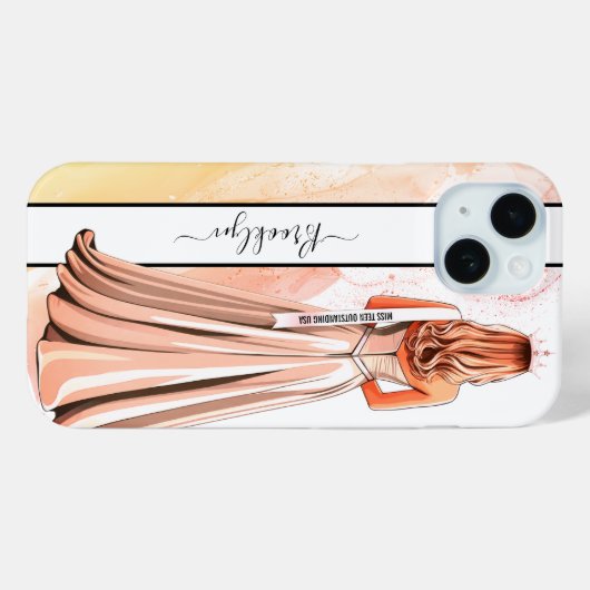 Tangerine Dream Pageant Portrait Blonde Case-Mate iPhoneケース (裏面 (横))