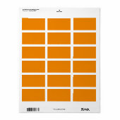 Tangerine hex code F28500 ラベル (フルシート)