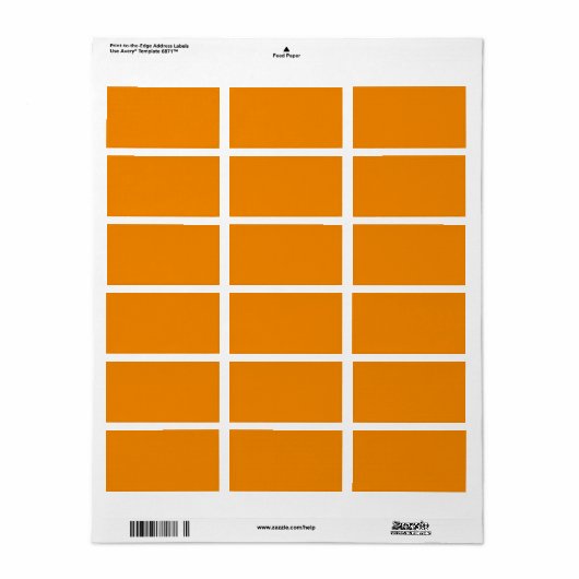 Tangerine hex code F28500 ラベル (フルシート)