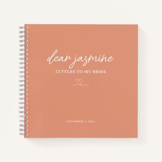 Tangerine Letters to My Bride Notebook ノートブック (正面)