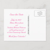 Tangerine OrangeとPinkデート救の写真。 案内ポストカード (裏面)