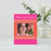 Tangerine OrangeとPinkデート救の写真。 案内ポストカード (スタンド正面)