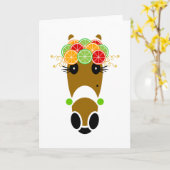 Tangieグリーティングカード カード (黄色い花)