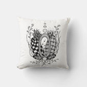 Tangle Art: Florales Design, Ovale - クッション (正面)