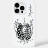 Tangle Art: Florales Design, Ovale -  Case-Mate iPhoneケース (裏面)
