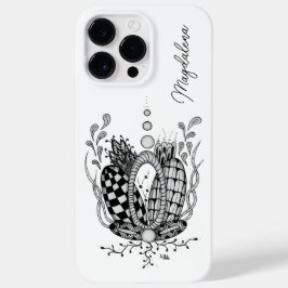 Tangle Art: Florales Design, Ovale -  Case-Mate iPhone 14 Pro Maxケース