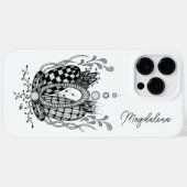 Tangle Art: Florales Design, Ovale -  Case-Mate iPhoneケース (裏面 (横))