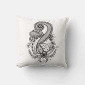 Tangle Art: Florales Motiv -  クッション (正面)