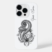 Tangle Art: Florales Motiv - Case-Mate iPhoneケース (裏面)
