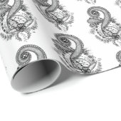 Tangle Art: Florales Motiv - Rolle ラッピングペーパー (ロールコーナー)