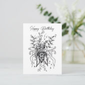 Tangle Blume gezeichnet -  ポストカード (スタンド正面)