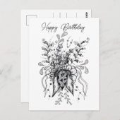 Tangle Blume gezeichnet -  ポストカード (正面/裏面)