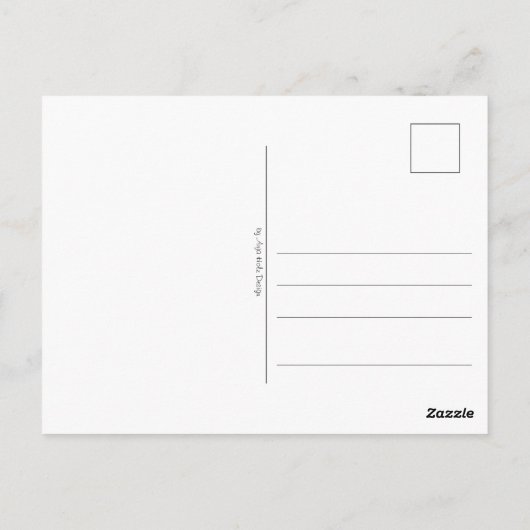 Tangle Blume gezeichnet -  ポストカード (裏面)