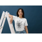 Tangle Blume gezeichnet -  Tシャツ