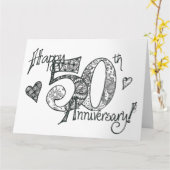 Tangled 50th Anniversary Card (Lg) – 内空白の部 カード (黄色い花)