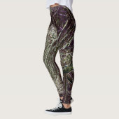Tangled Branches Abstract 101  Green Leggings レギンス (左)