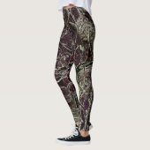 Tangled Branches Abstract 101  Green Leggings レギンス (左)